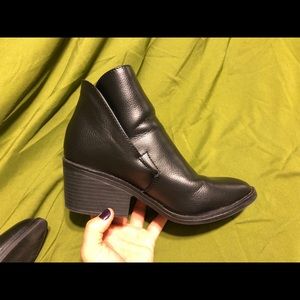 Black ankle booties